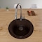 Alfi Brand Chocolate 20" Drop-In Round Granite Composite Kitchen Prep Sink AB2020DI-C - alternate 2